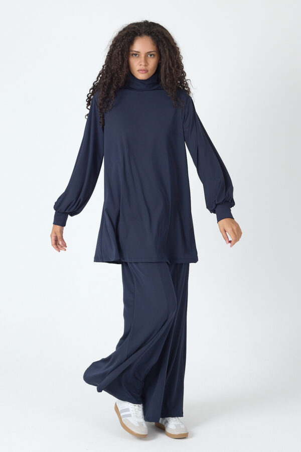 Pantolon Parçalı Üst Salaş takım - Görsel 4