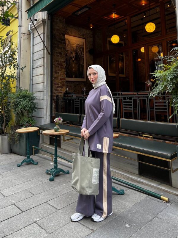 Şerit Garnili Salaş Takım - Görsel 4
